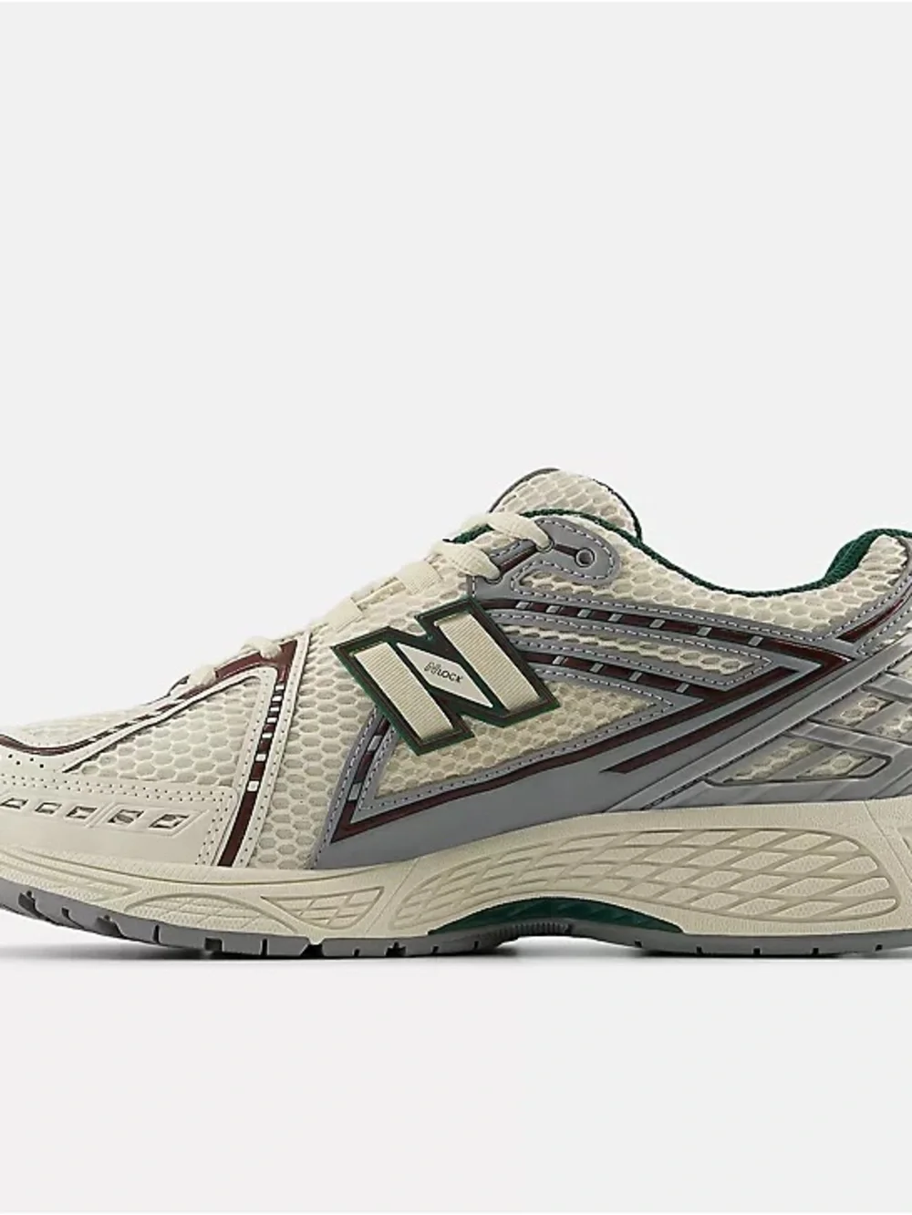 New Balance Men’s 1906R Sneakers in Cream with Green and Gray Accents